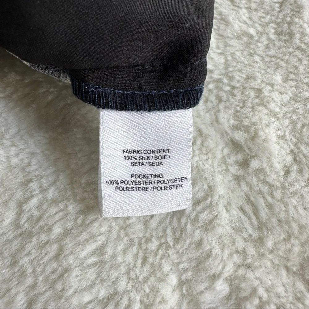 Derek Lam Silk Navy Blue Yellow Pants XS (2)